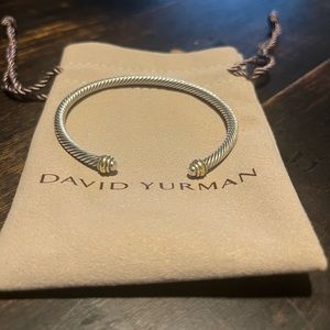 David Yurman Cable Classics Bracelet with 18k Yellow Gold